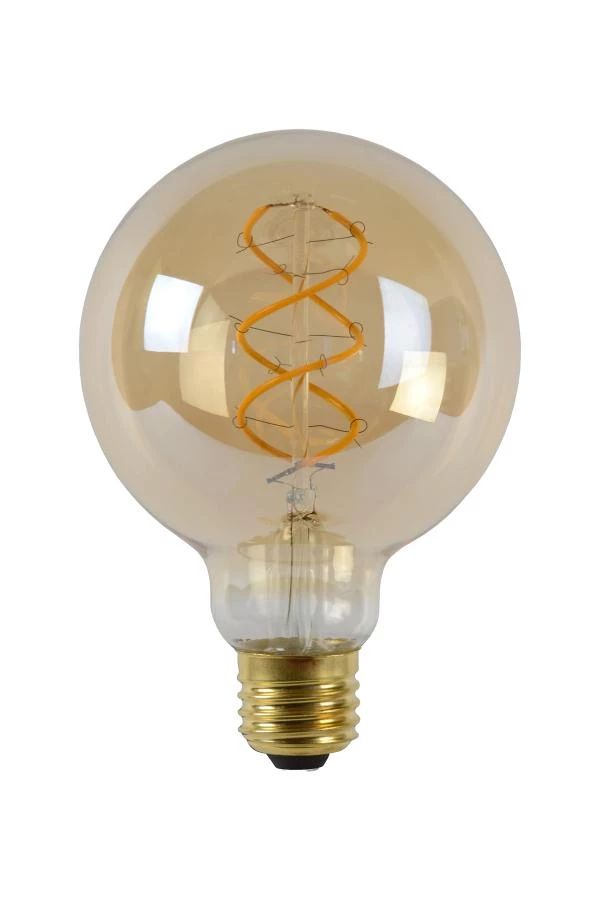 Lucide G95 - Filament bulb - Ø 9,5 cm - LED Dim. - E27 - 1x4,9W 2200K - Amber - turned off